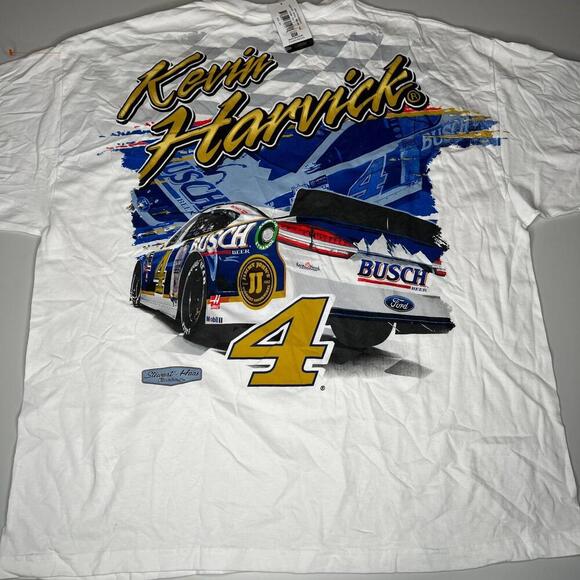 Kevin Harvick #4 Busch Beer NASCAR Stewart-Haas Racing T-Shirt 3XL NWT - Picture 3 of 9
